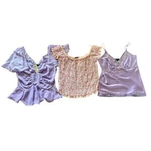 Arden B Y2K Tops Bundle (3) – Size L NWT